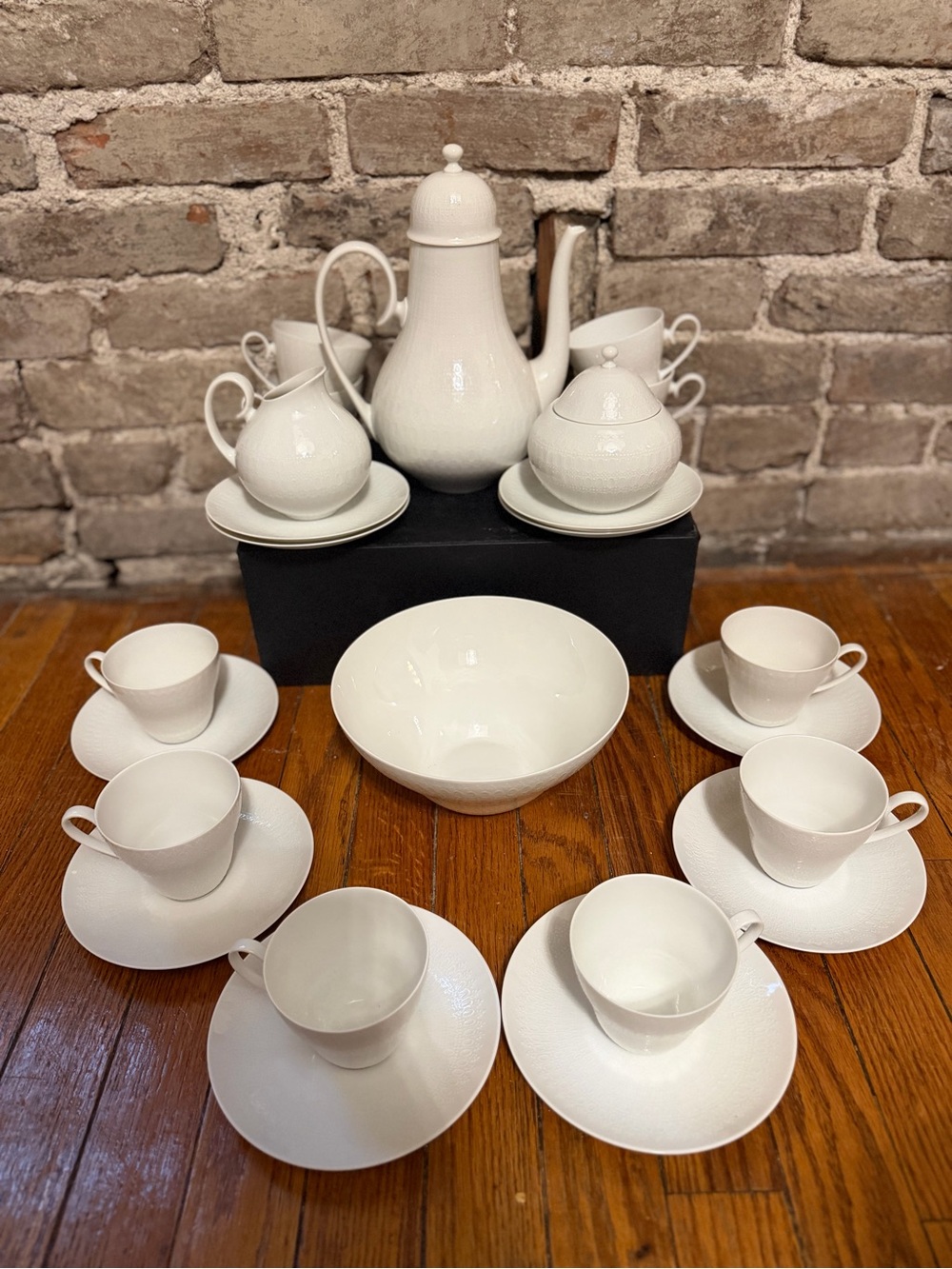 26 piece, Vintage Rosenthal Romance White Porcelain Coffee Service Set